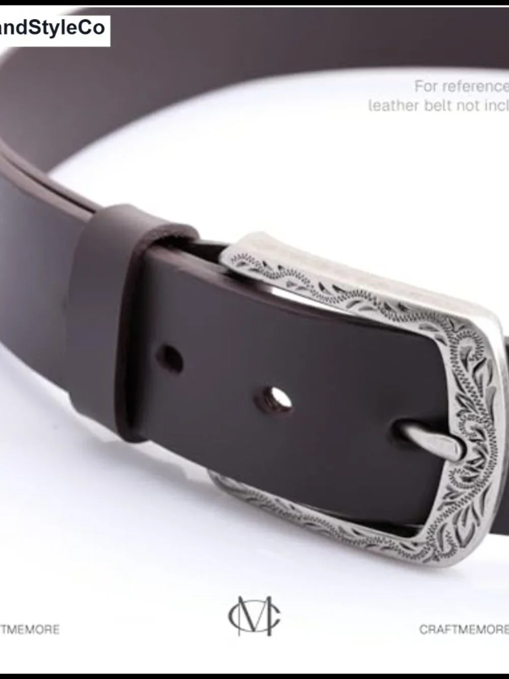 Western Floral Belt Buckle for 1.5 Inch Leather Belts